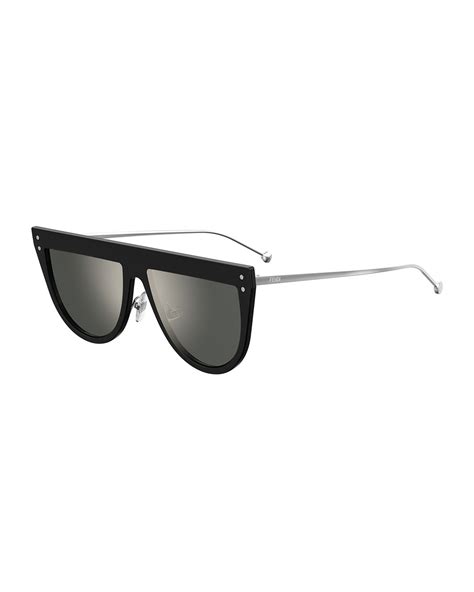 fendi flat top shield sunglasses|Women's Designer Sunglasses .